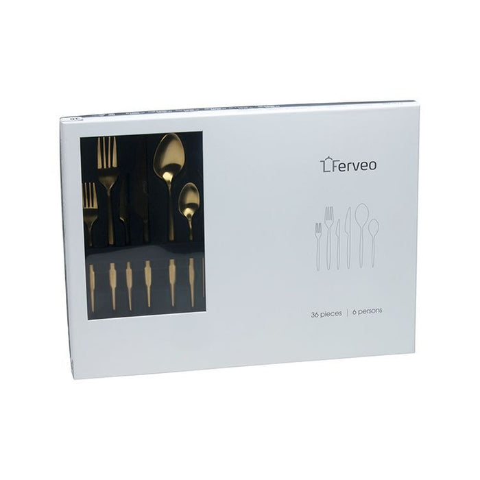 Bestekset Sara Mat Goud 36-delig - OSMAN Home Collection